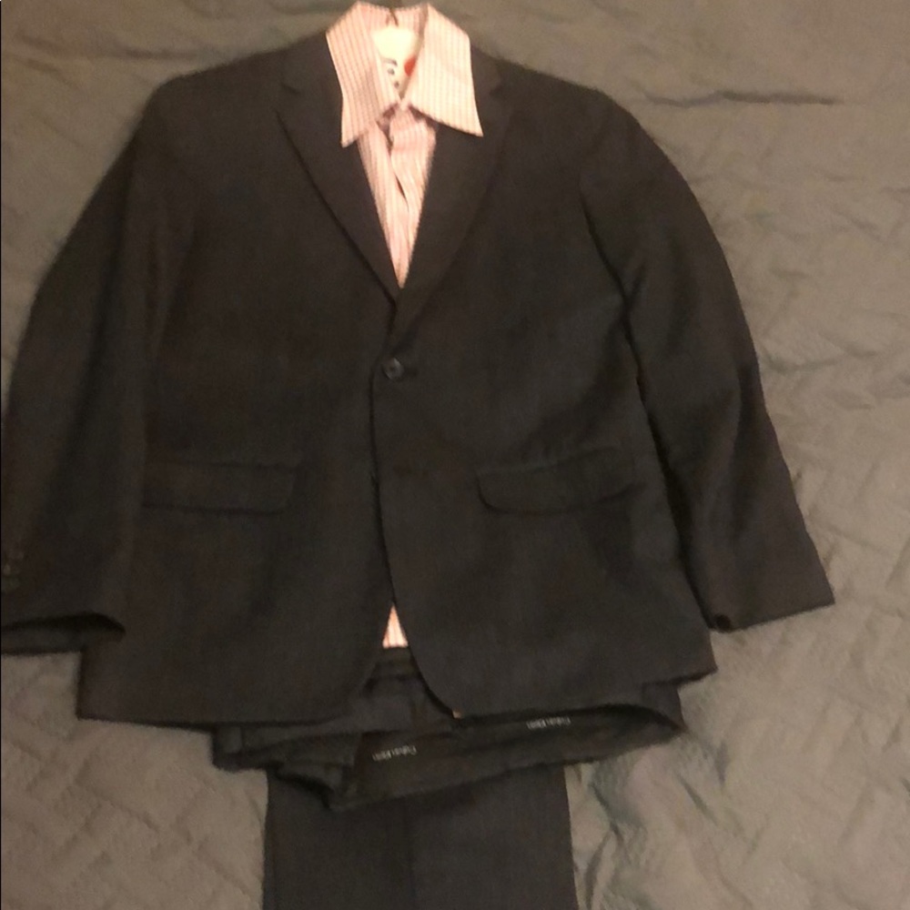 Boys Suit - Calvin Klein size 14 Charcoal Gray